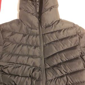 boohoo man black quilted puffer coat